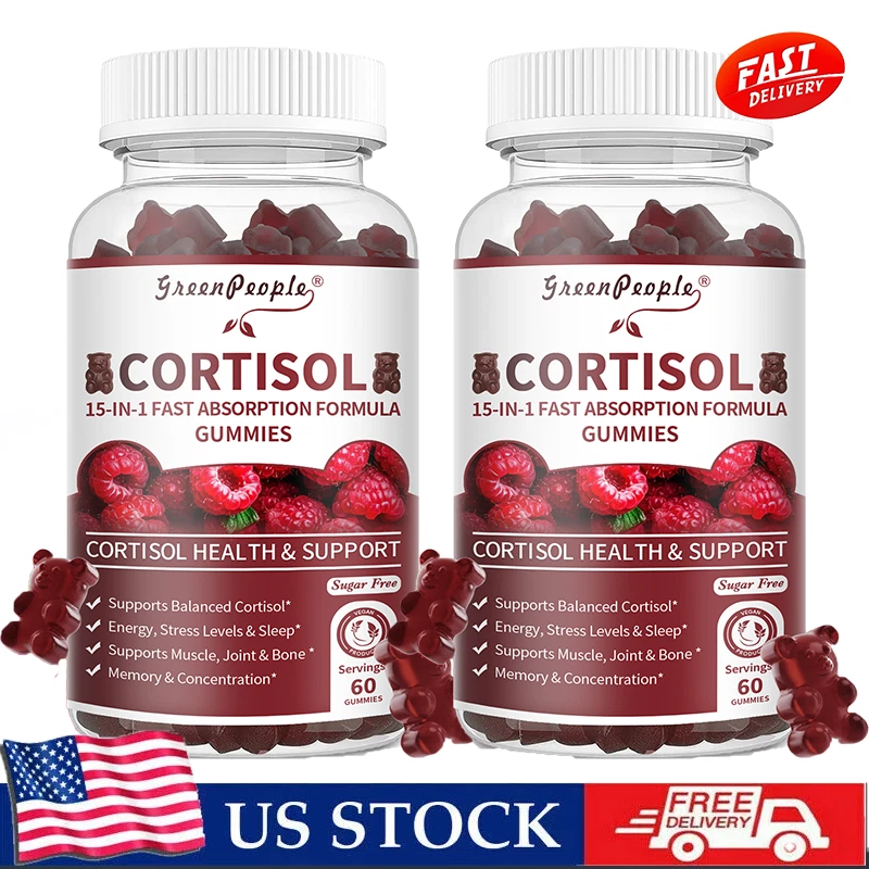 Cortisol Supplements for Women & Men 15-in-1 Cortisol Reducer Detox Manager