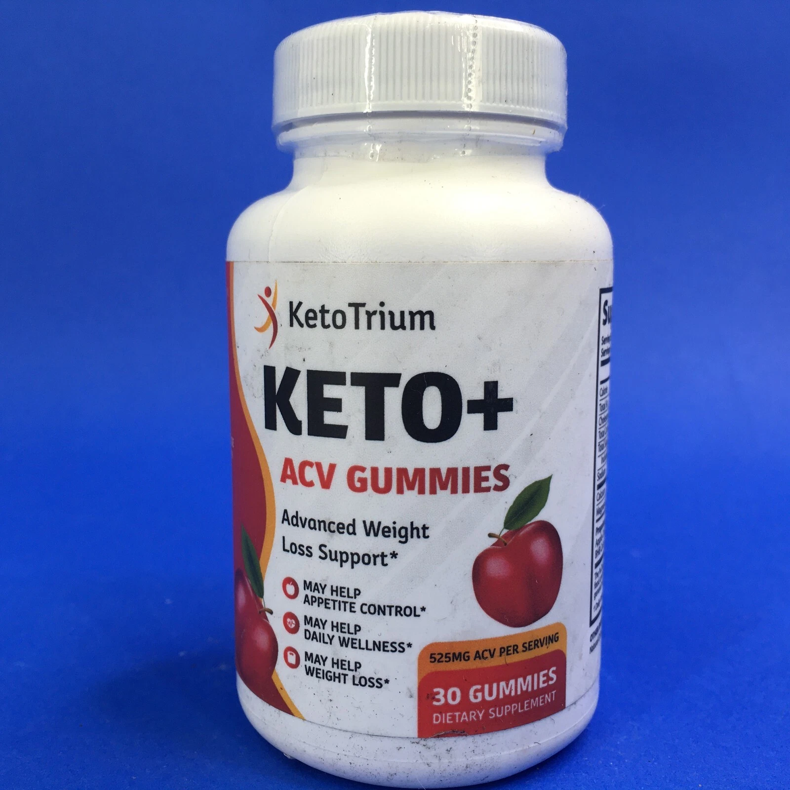Keto Trium Keto+ ACV Gummies Advanced Weight Loss Support 525 Mg 30 Gummies