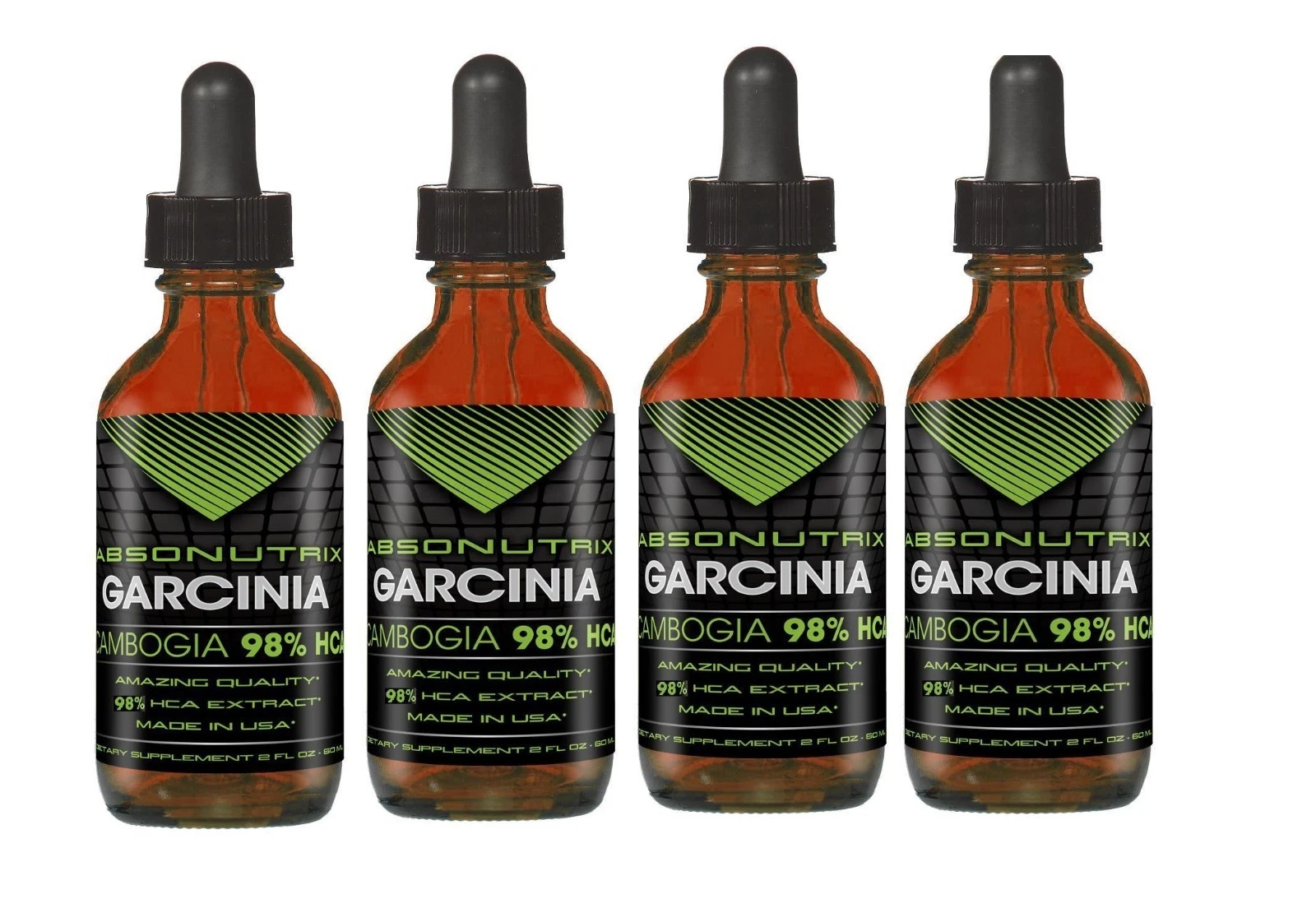 4 Absonutrix Garcinia Cambogia Drops 98% HCA 2 oz Weight management Fat burner