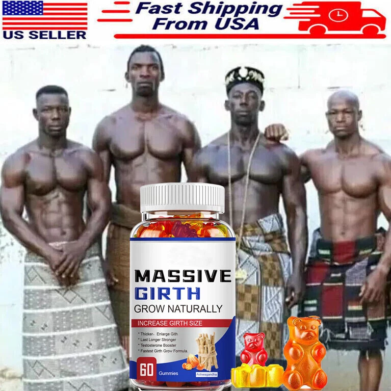 Male Enhancement Gummies Booster & Thicker Last Longer Stronger Bigger 60 Gummy