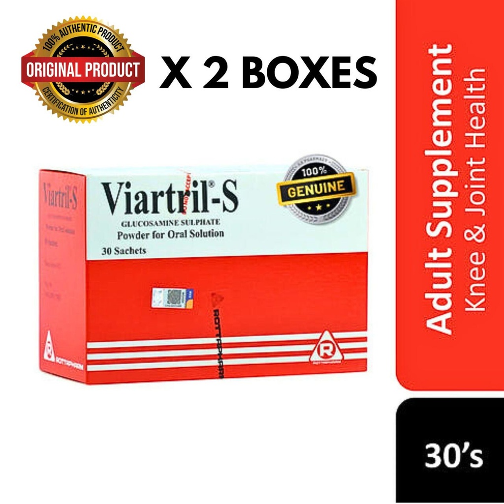 2X Viartril-S Glucosamine Sulphate 1500mg Relief Osteoarthritis Joint Pain 30's