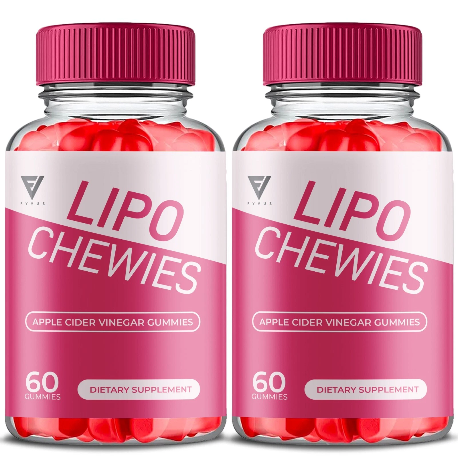 (2 Pack) Lipo Chewies Gummies LipoChewies Max Strength Supplement (120 Gummies)