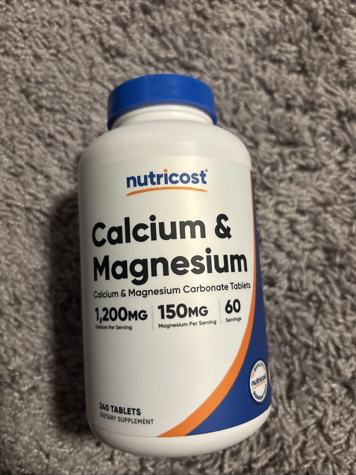 3 X Nutricost, Calcium & Magnesium, 240 Tablets