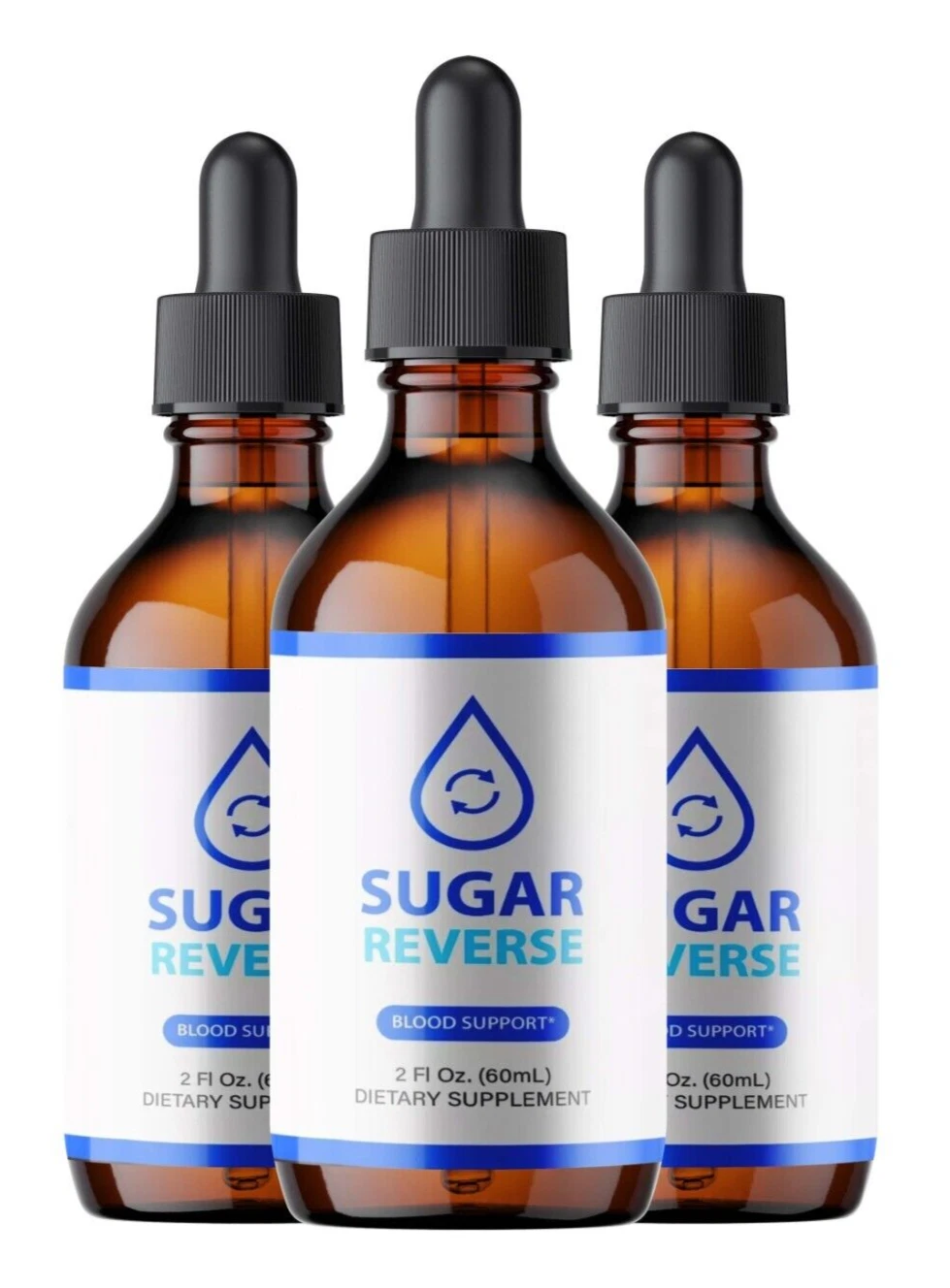 (3 Pack) Sugar Reverse Drops, Natural Blood Support Formula, SugarReverse Drops