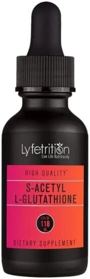 S-Acetyl L-Glutathione 98mg, 4 Oz Liquid, 220 Servings, Made in USA