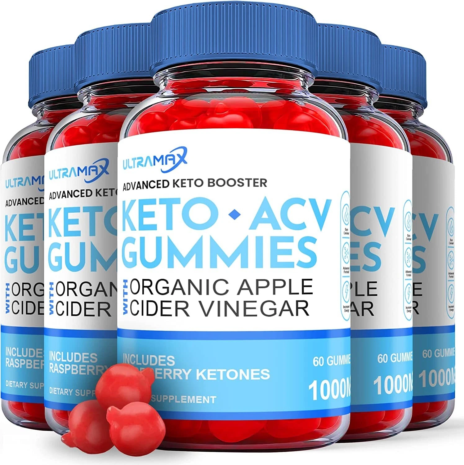 (5 Pack) Ultramax Keto Gummies - Ultramax ACV Keto Gummies Weight Loss-300 Gums