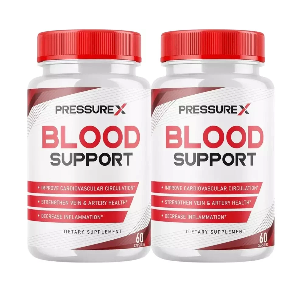 PressureX Blood Support Nerve Health Dietary Supplements (120 Capsules) 2-Pack