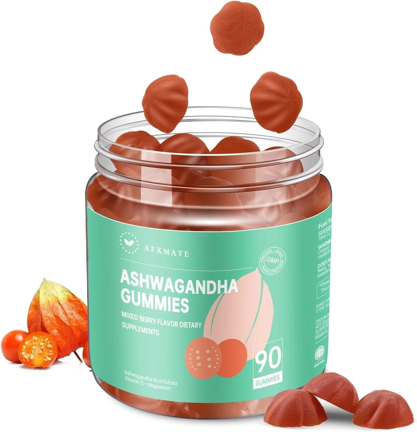 AFXMATE Ashwagandha Gummies for Women, Potassium Magnesium Glycinate Suppleme...