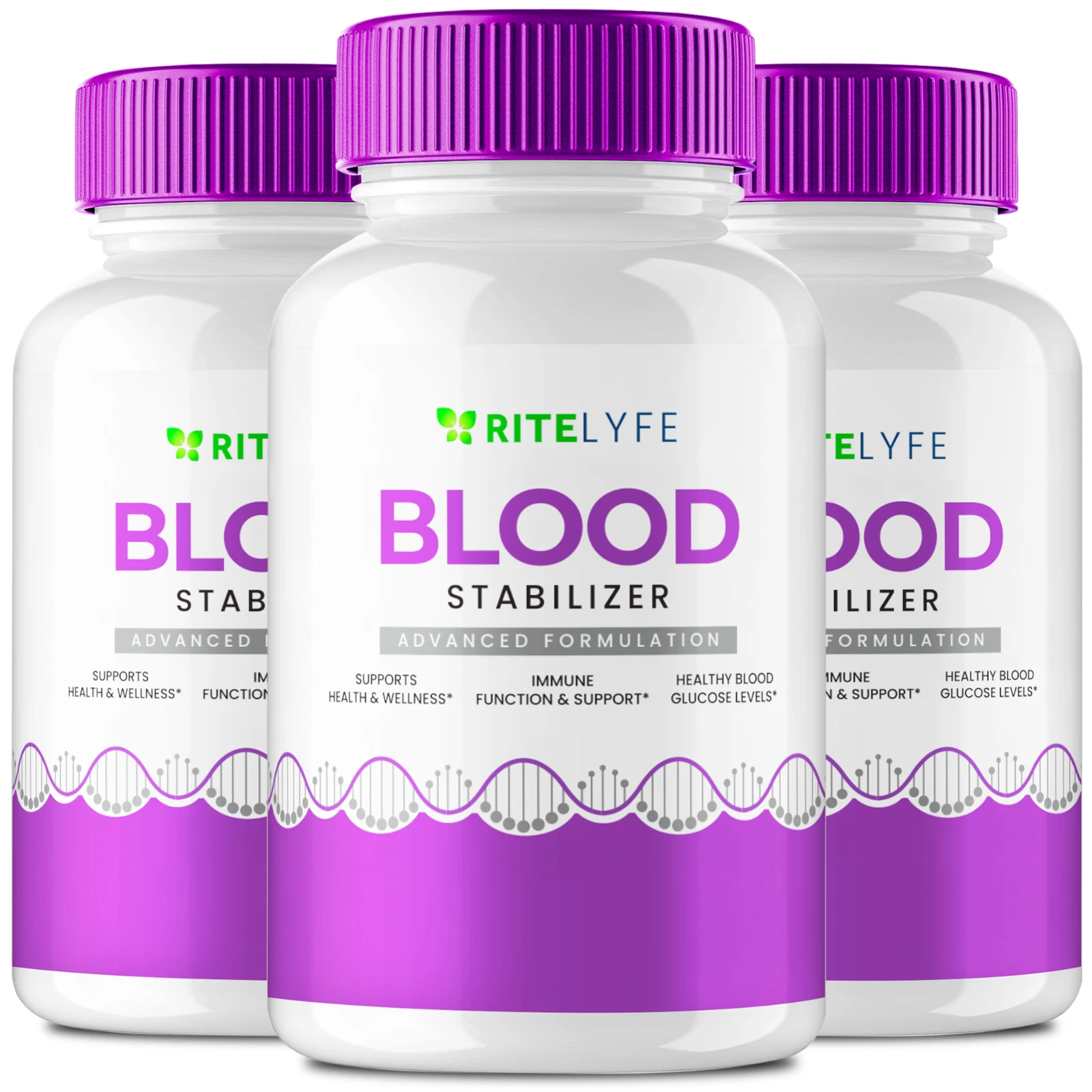 (3 Pack) Ritelyfe Blood Stabilizer Capsules - Blood Health Support Formula Pills