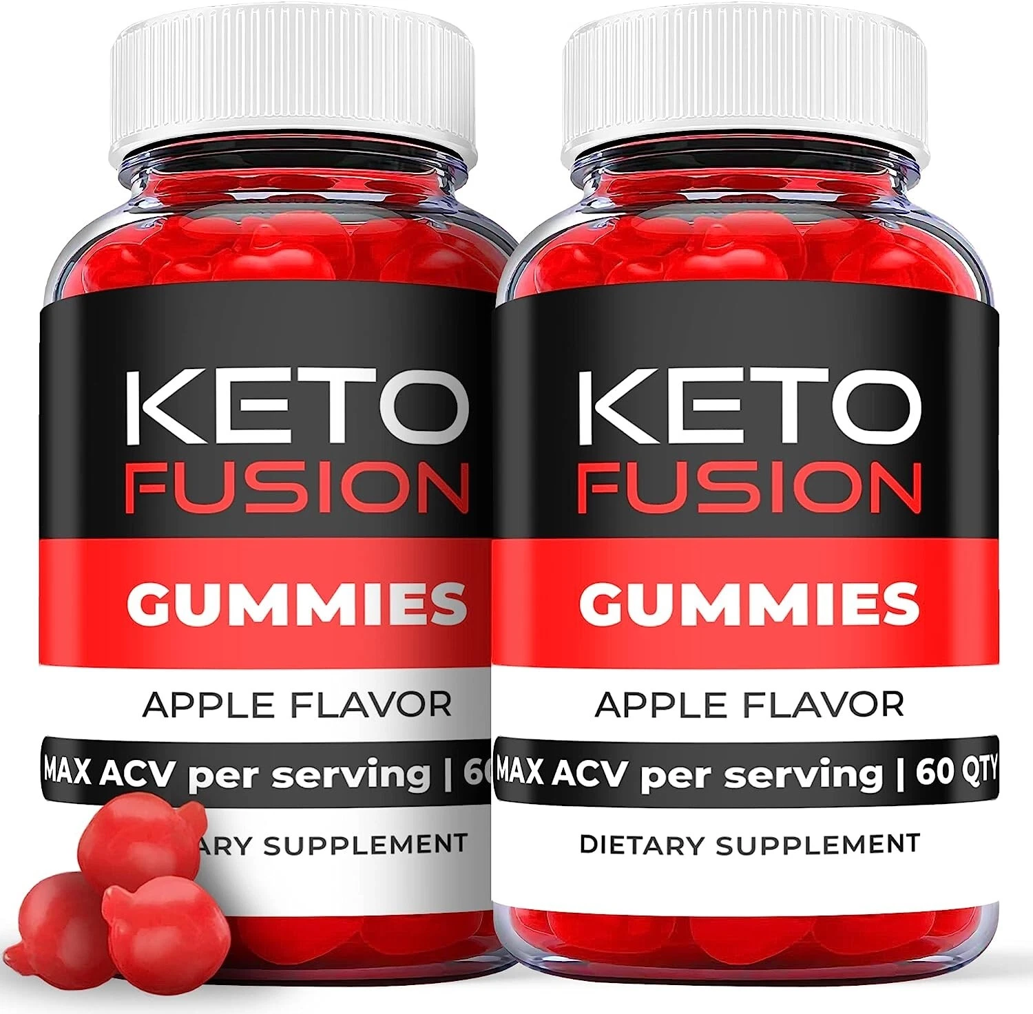 2 Pack - Keto Fusion ACV Gummies - Vegan, Weight Loss Supplement - 120 Gums