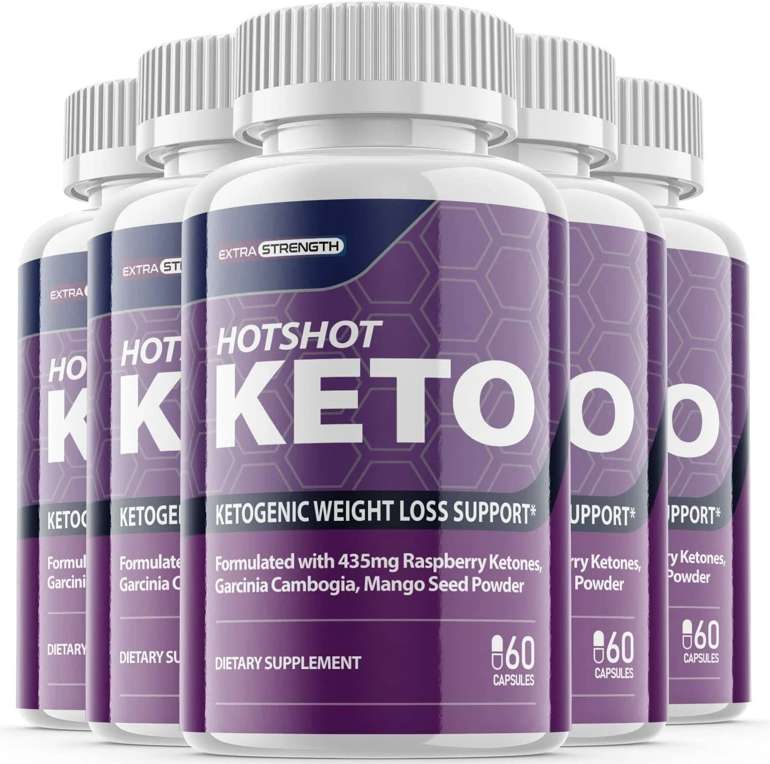 5-Hotshot Keto Diet Pills,Weight Loss,Fat Burner,Appetite Suppressant Supplement