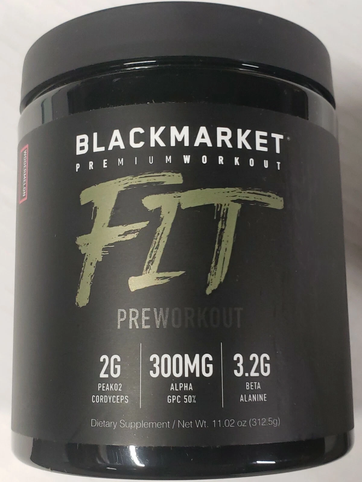 BLACK MARKET LABS - FIT Pre-Workout - WODERMELON Flavor - 25 Servs - Exp 3/2026