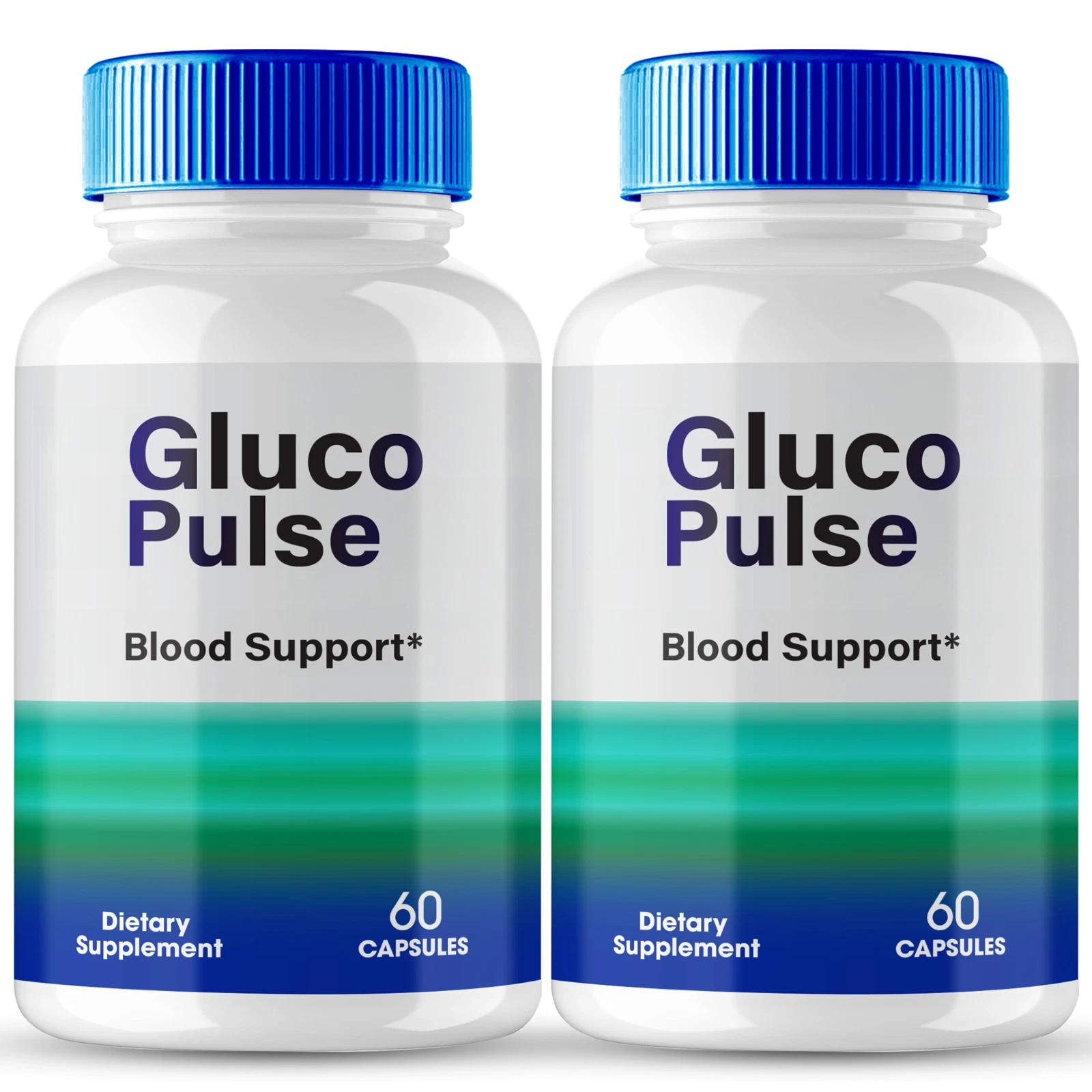 (2 Pack) Gluco Pulse Blood Sugar Support Capsules, GlucoPulse Blood Pills