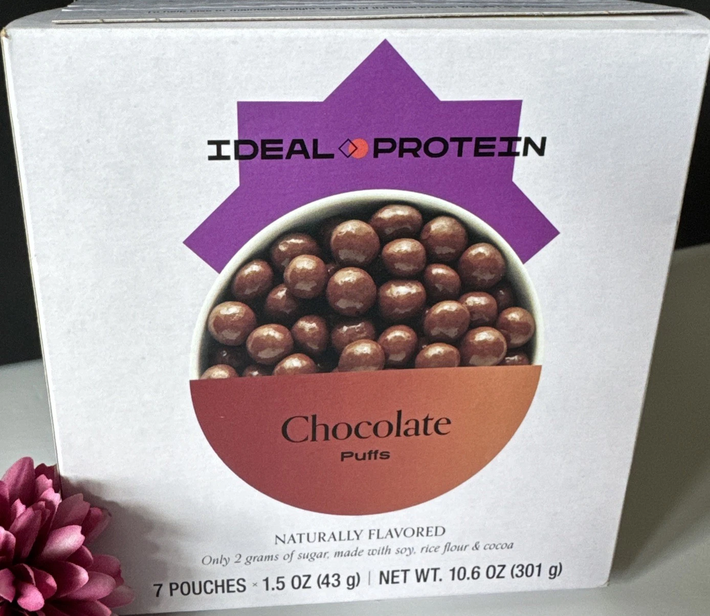Ideal Protein Chocolatey Puffs - 7 Packets - EXP 7/31/26 - FREE SHIPPING!