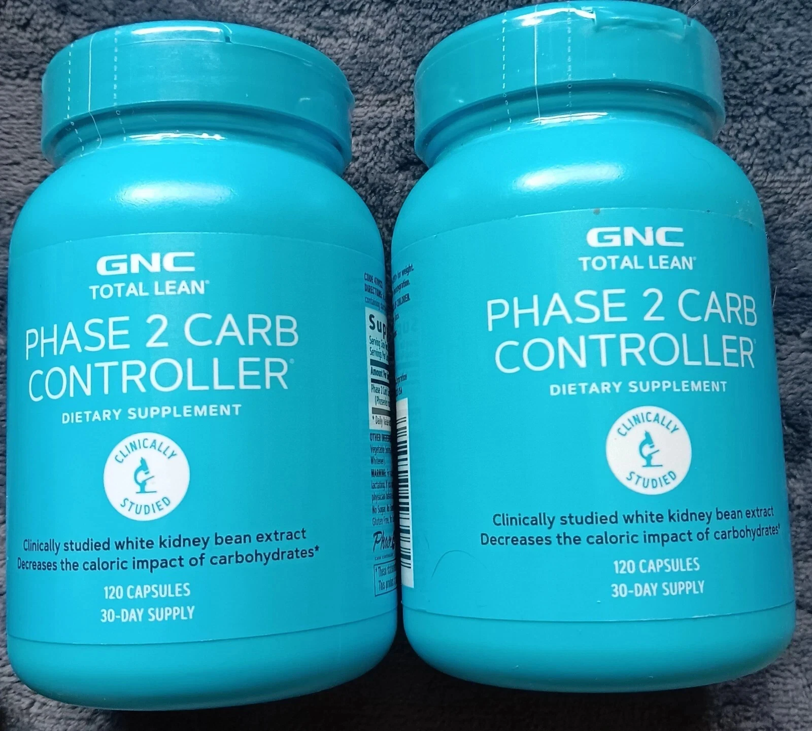 GNC Total Lean Phase 2 Carb Controller, 120 Capsules Exp 01/26 Lot Of 2
