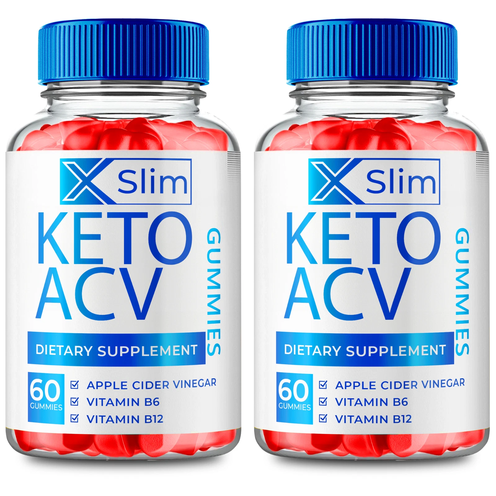 (2 Pack) Xslim Keto ACV gummies, Xslim Weight Management Gummy (120 Gummies)