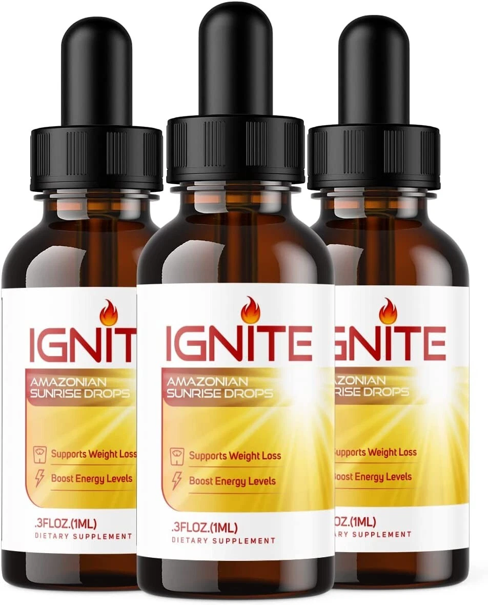 3-Ignite Amazonian Sunrise Drops, Weight Loss, Fat Burner, Appetite Suppressant