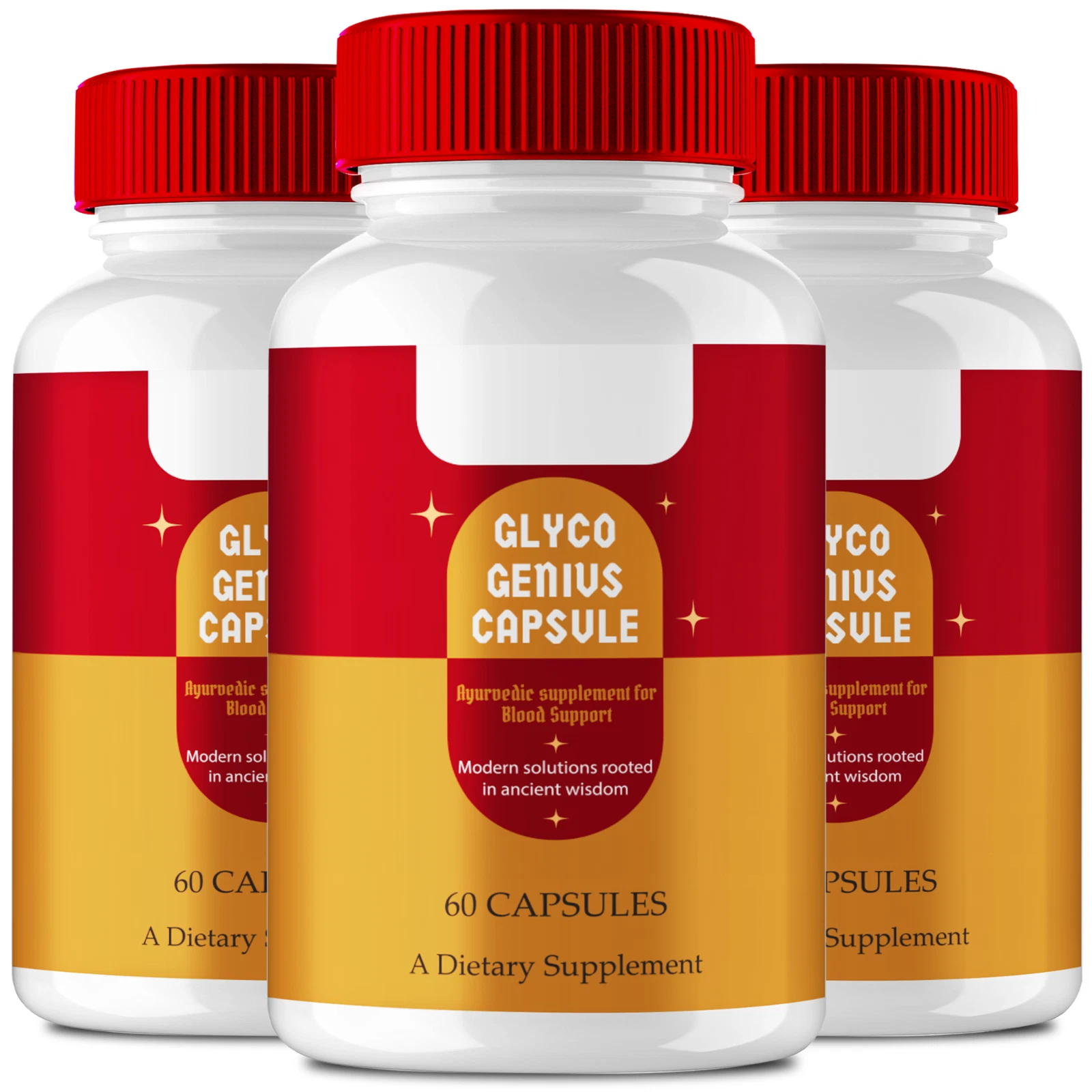 (3 Pack) Glyco Genius Blood Capsules, GlycoGenius Blood Formula Support Pills
