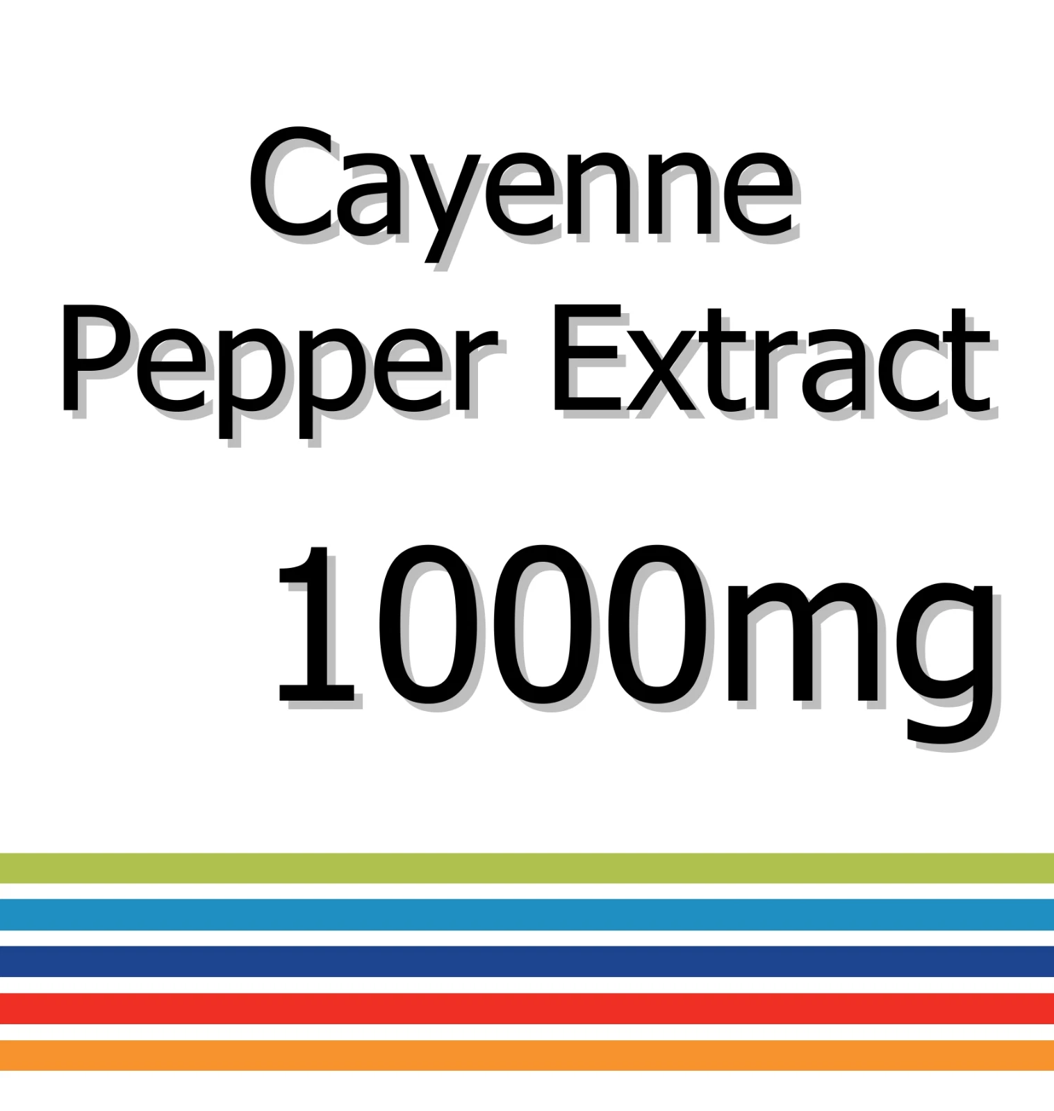 Cayenne Pepper Extract 1000mg x 60 Tablets - Immune System Boost