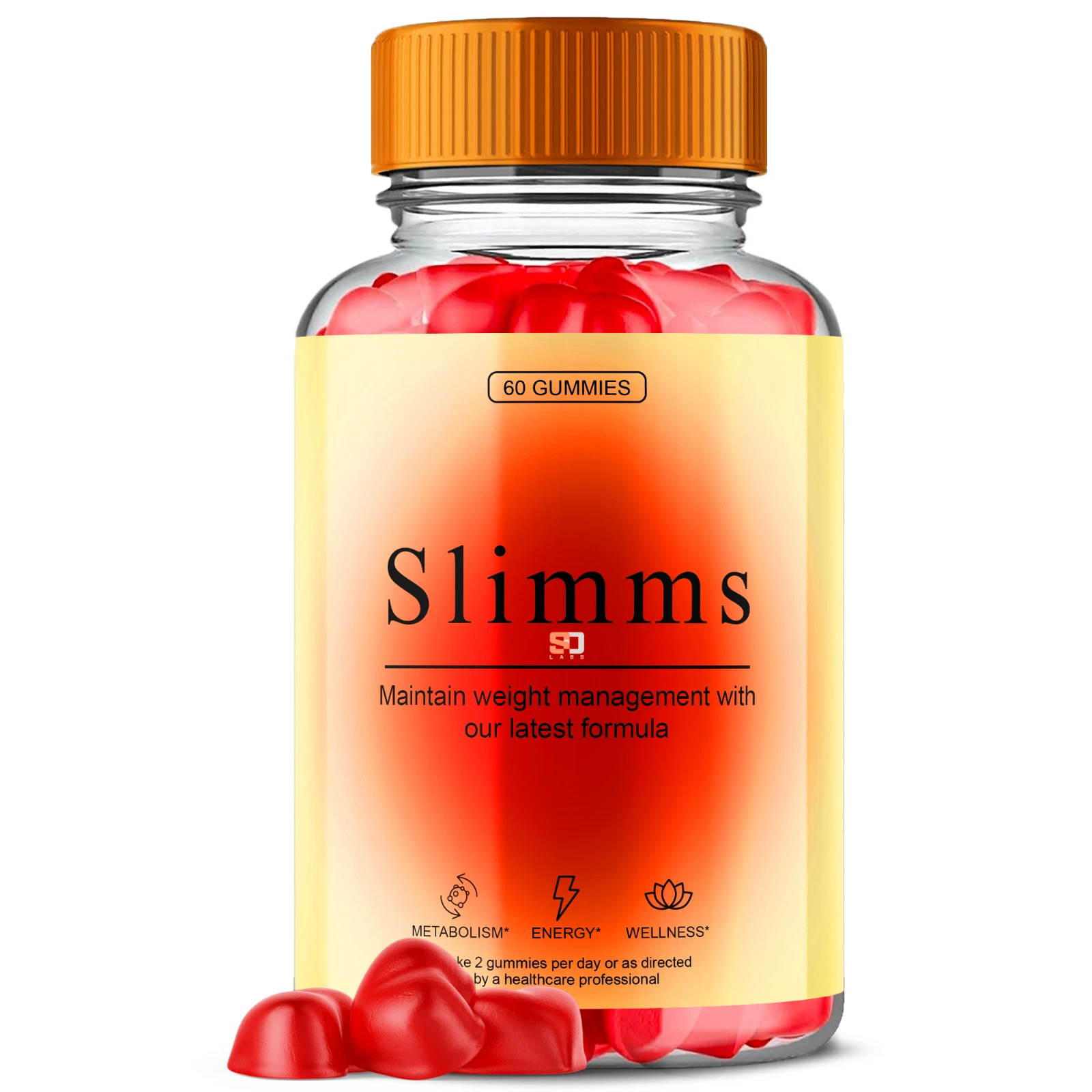 Slimms Keto Gummies Promotes Weight Management, Metabolism and Energy 60 Gummies