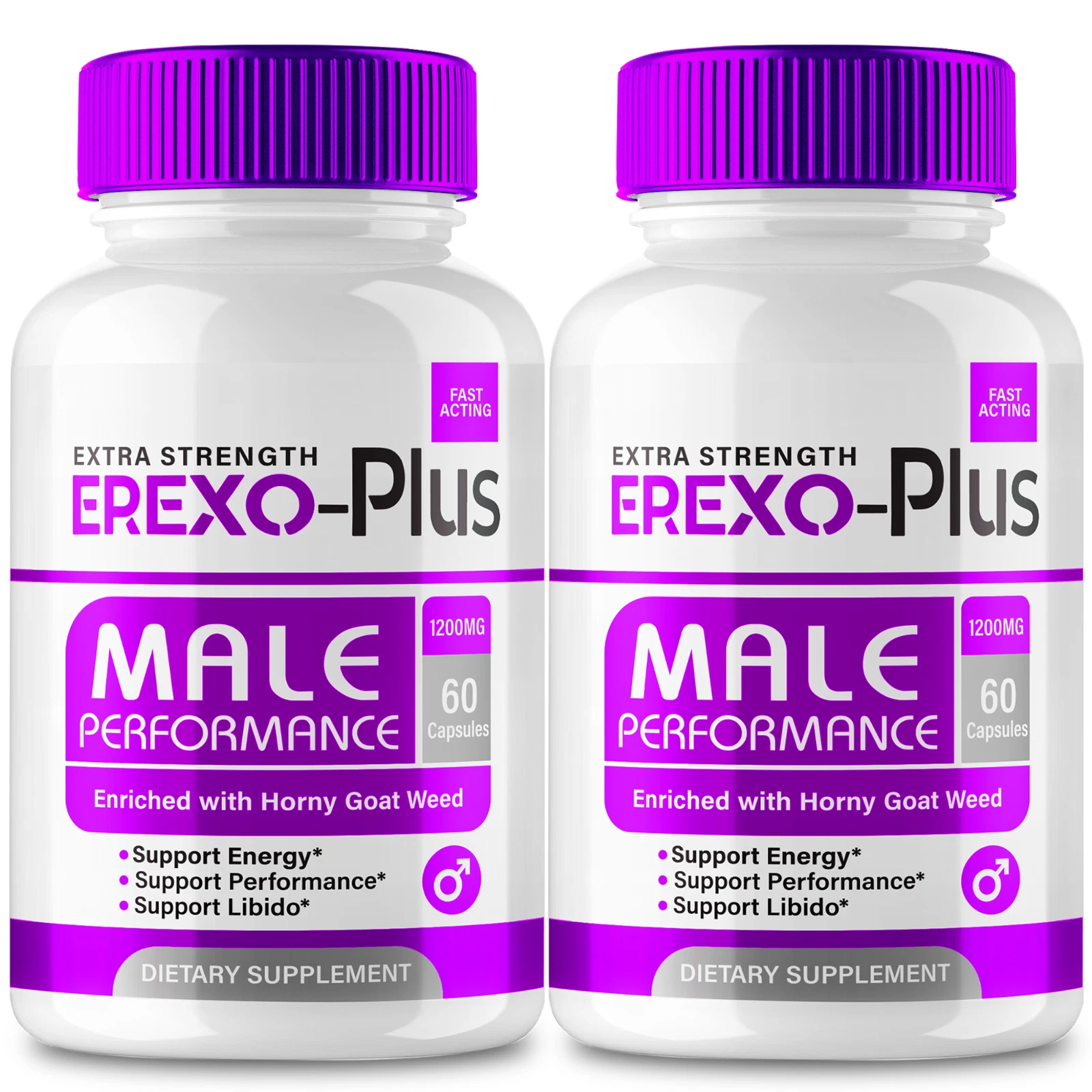 (2 Pack) Erexo-Plus Capsules, ErexoPlus Men Dietary Support Pills (120 Capsules)