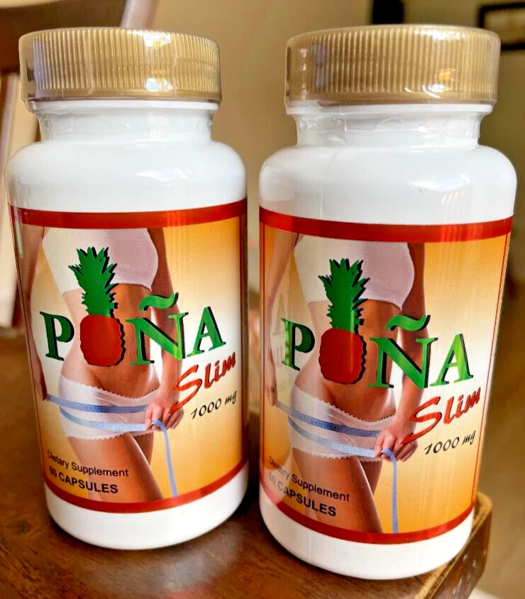 2 PIÑA SLIM 60 CAP 1000 mg Slimming Pineapple Weight Loss Pills Diet Control