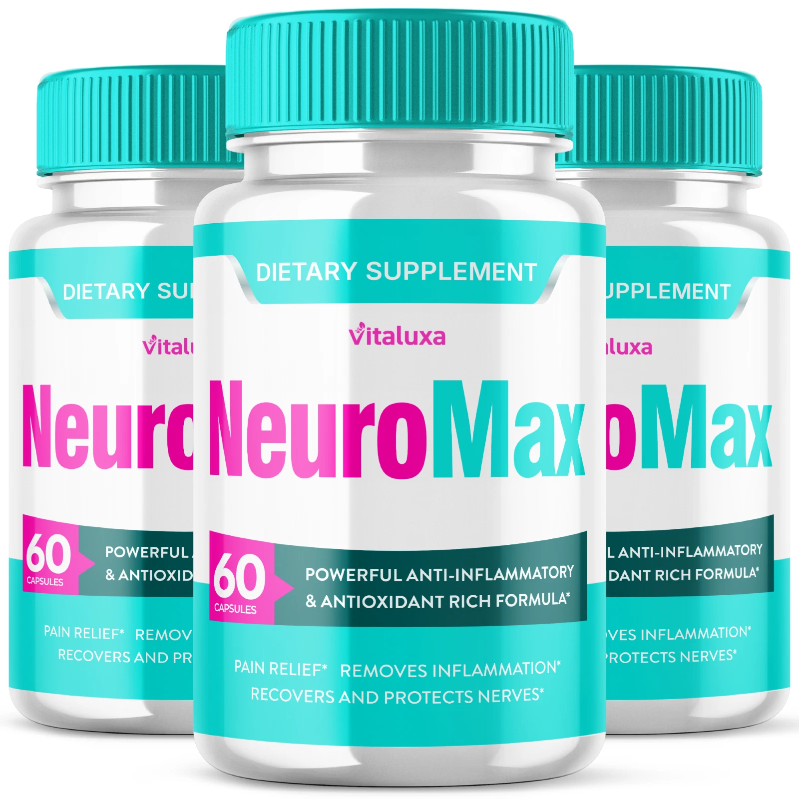 (3 Pack) NeuroMax Pills with Natural Formula for Brain Supplement (180 Capsules)