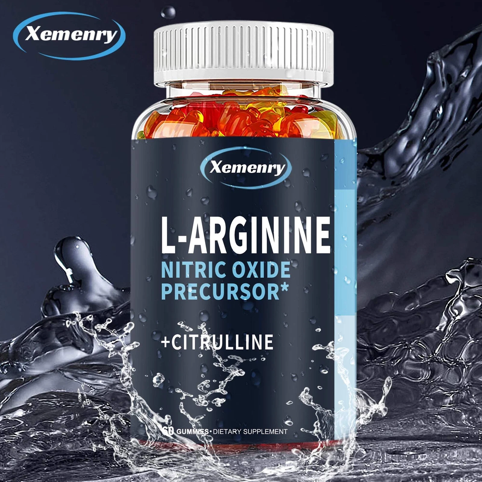 L-Arginine Supplement - Boosts Energy and Endurance, Improves Muscle Mass and At
