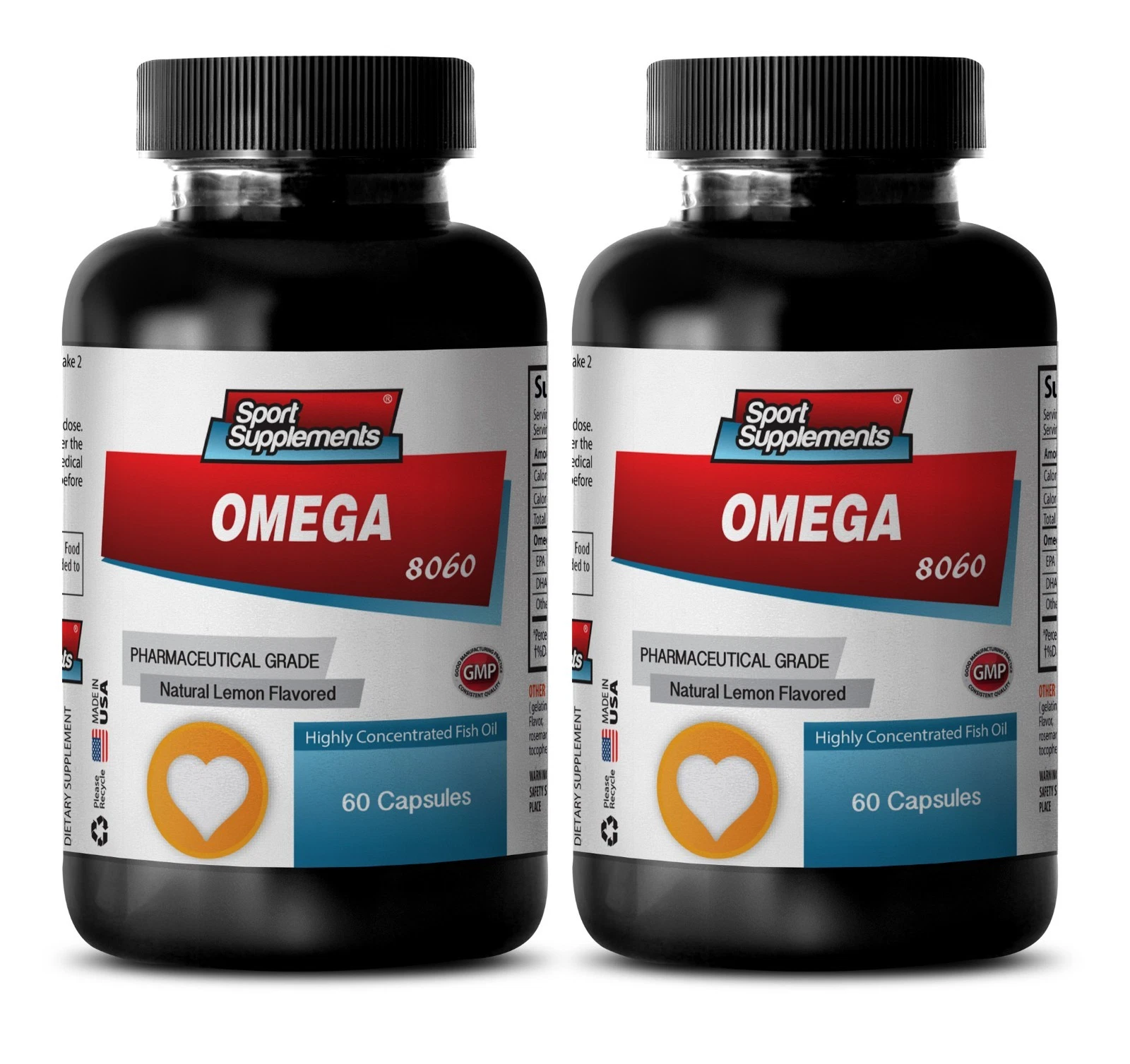Fish Oil 1200 - Omega 8060 1500mg - Weight Loss Diet Capsules 2B