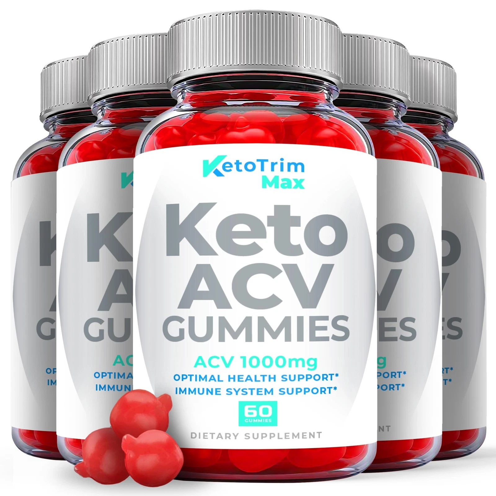 (5 Pack) Keto Trim Max Gummies - Keto Trim Max ACV Gummies, Weight Loss-300 Gums