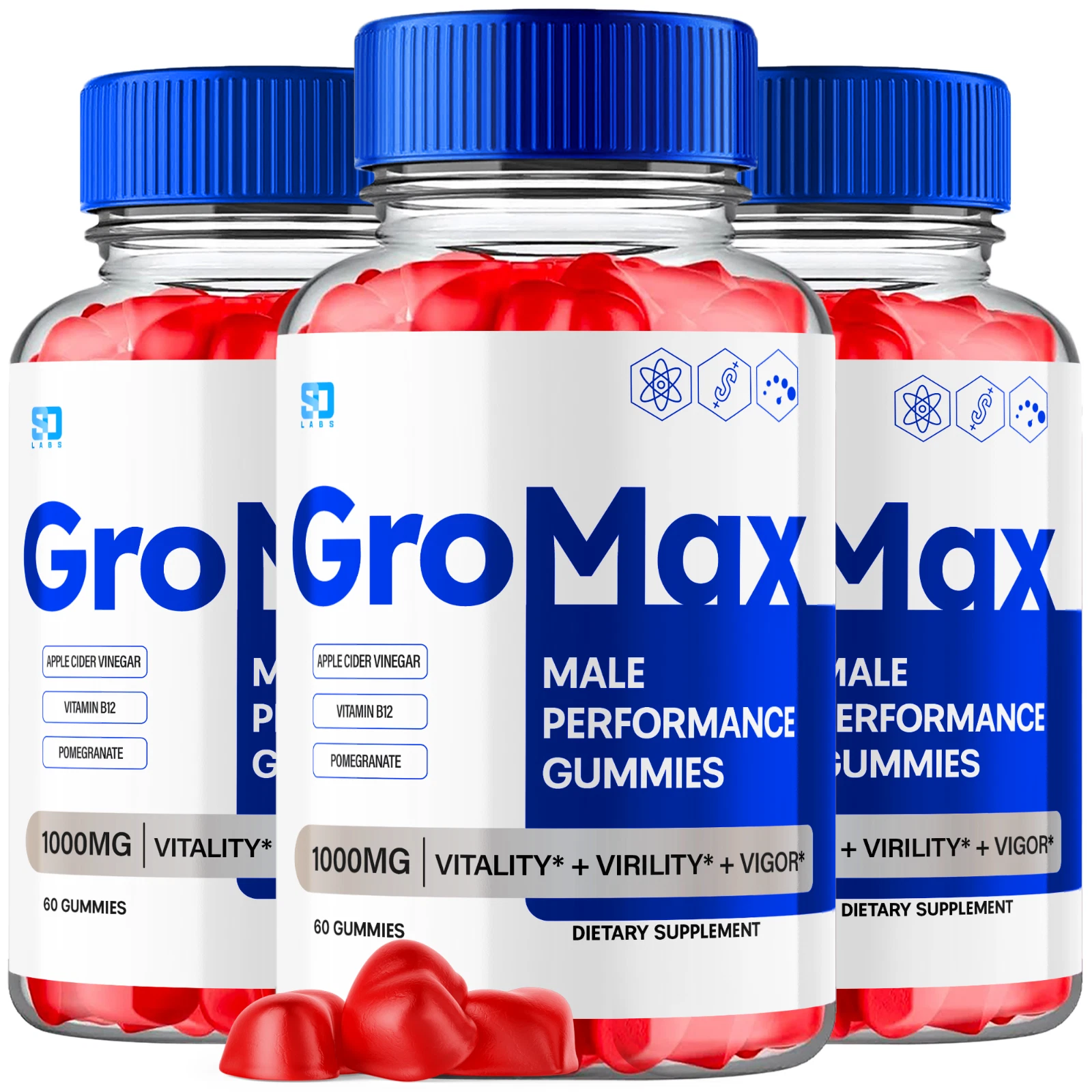 Gromax Gummies - Boost Stamina and Energy for Men (3 Pack)