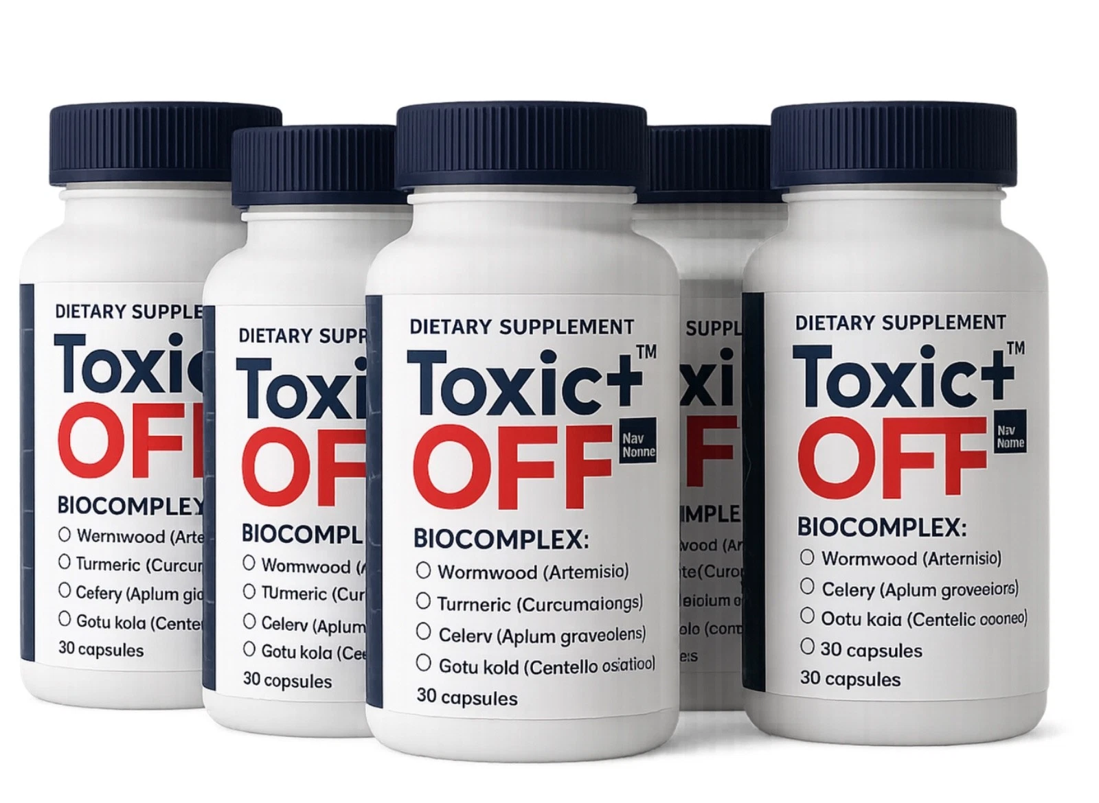 Toxic Off Body Vegan Detox Wormwood, Tumeric, Celery, Gotu Kola, 150 Capsules