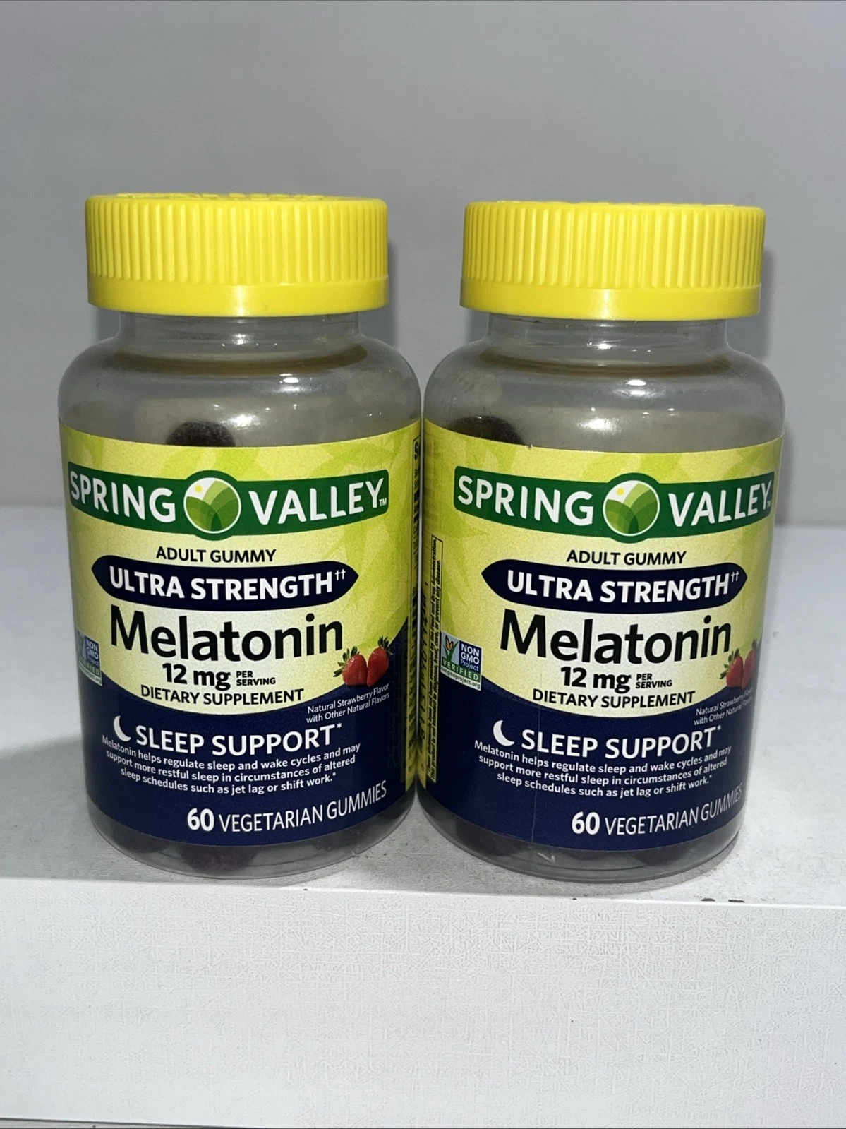 2 Sealed Ultra Strength Melatonin 12mg Gummies 60 Count Each