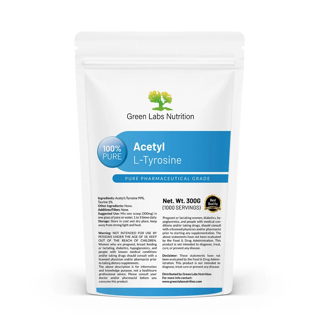 N-Acetyl L-Tyrosine Powder – Focus, Mood, Brain & Neurotransmitter Support
