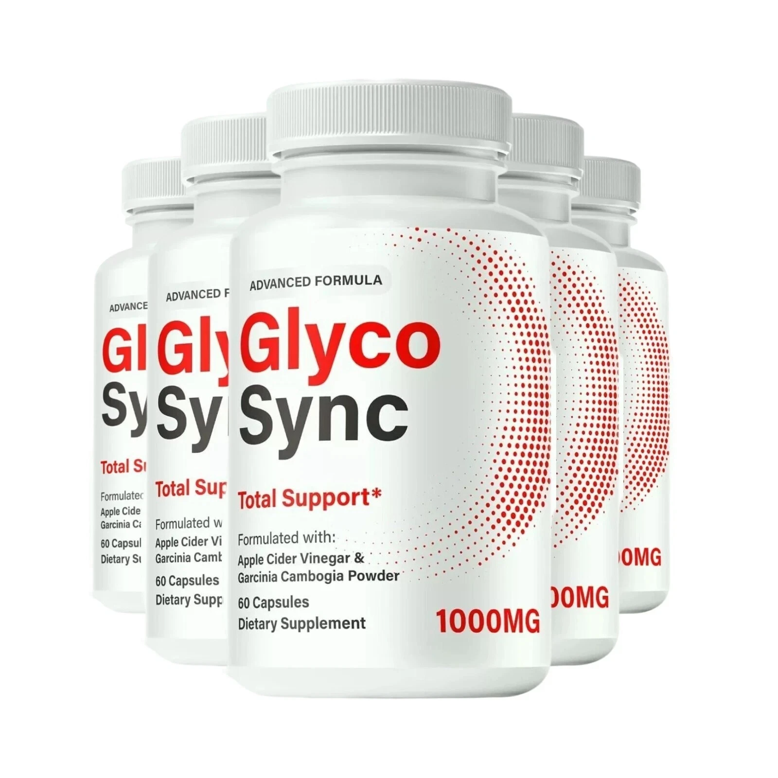 5-Pack Glyco Sync Capsules – GlycoSync Sugar Optimizer Pills - 300 Capsules