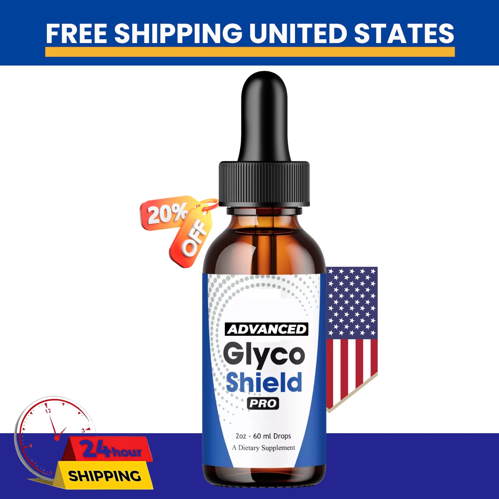 Glyco Shield Pro Liquid Drops, GlycoShield Pro Advanced Support (2oz)