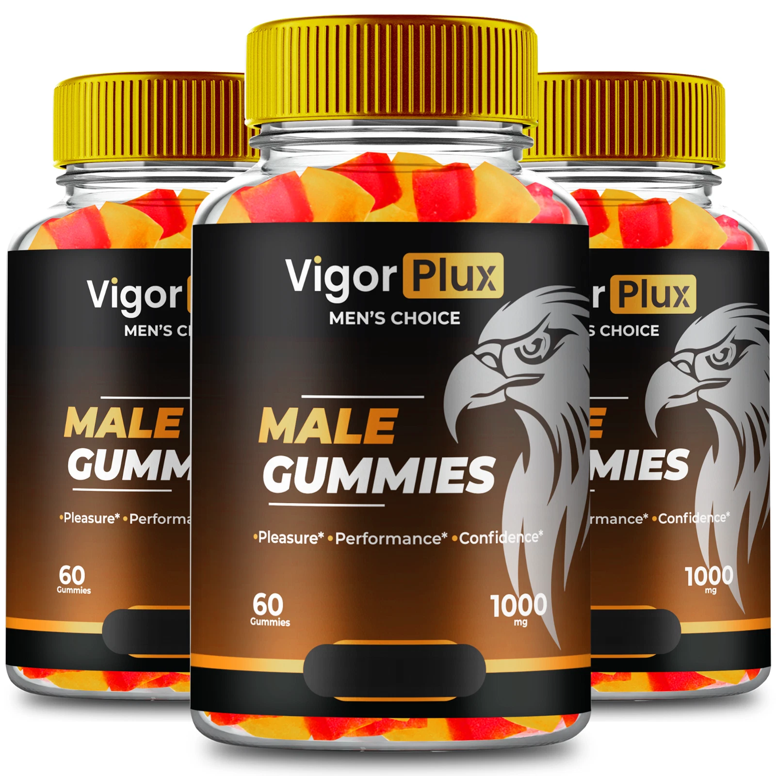 (3 Pack) Vigor Plux Gummies - Health & Wellness Support Supplement Gummies