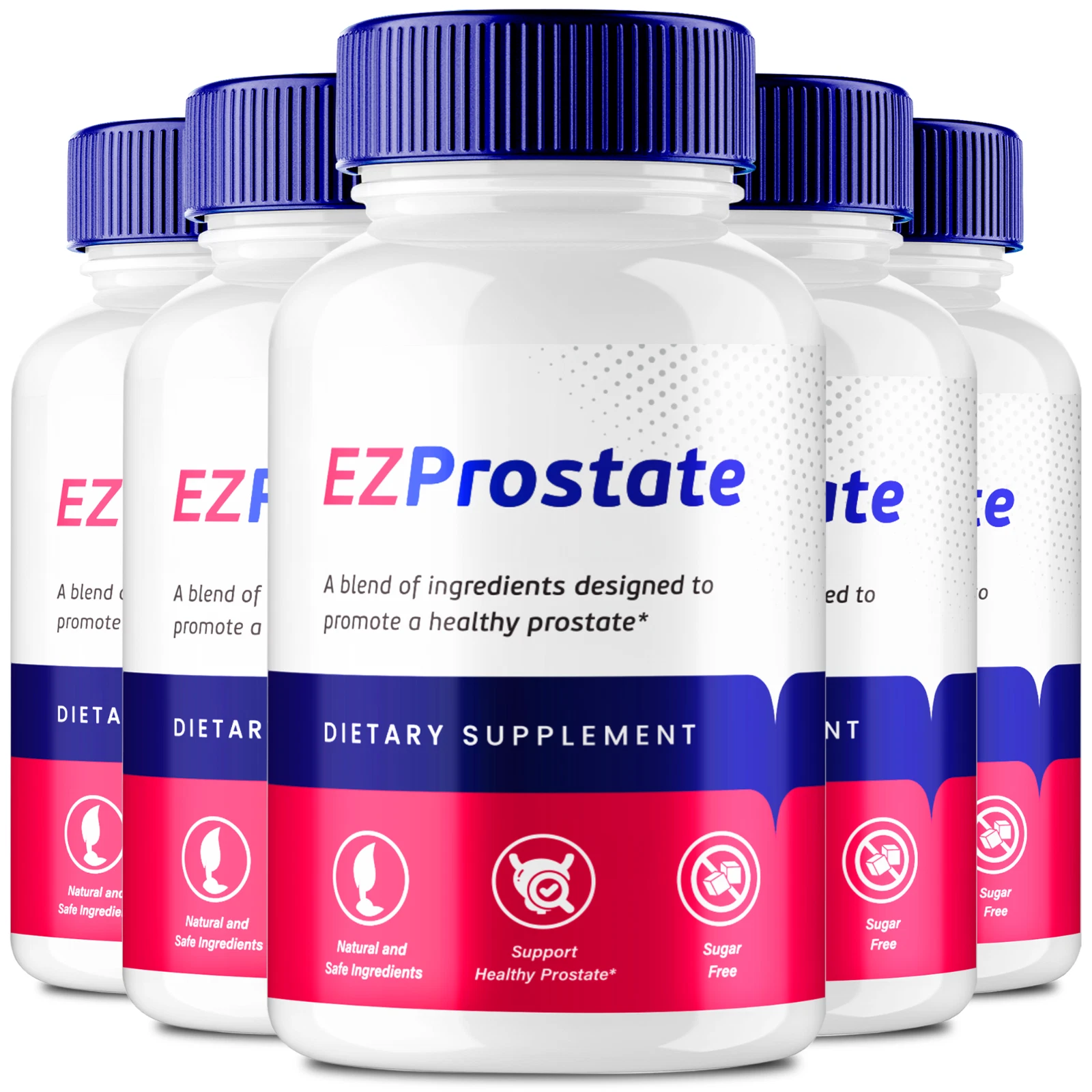 (5 Pack) EZ Prostate Capsules, EZProstate Men Health Prostate Supplement Pills