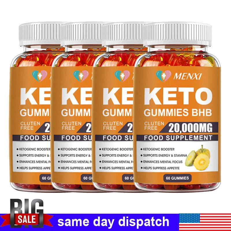 Keto Slimming Gummies 20,000mg Apple Cider Vinegar ACV Weight Loss 60 Gummy