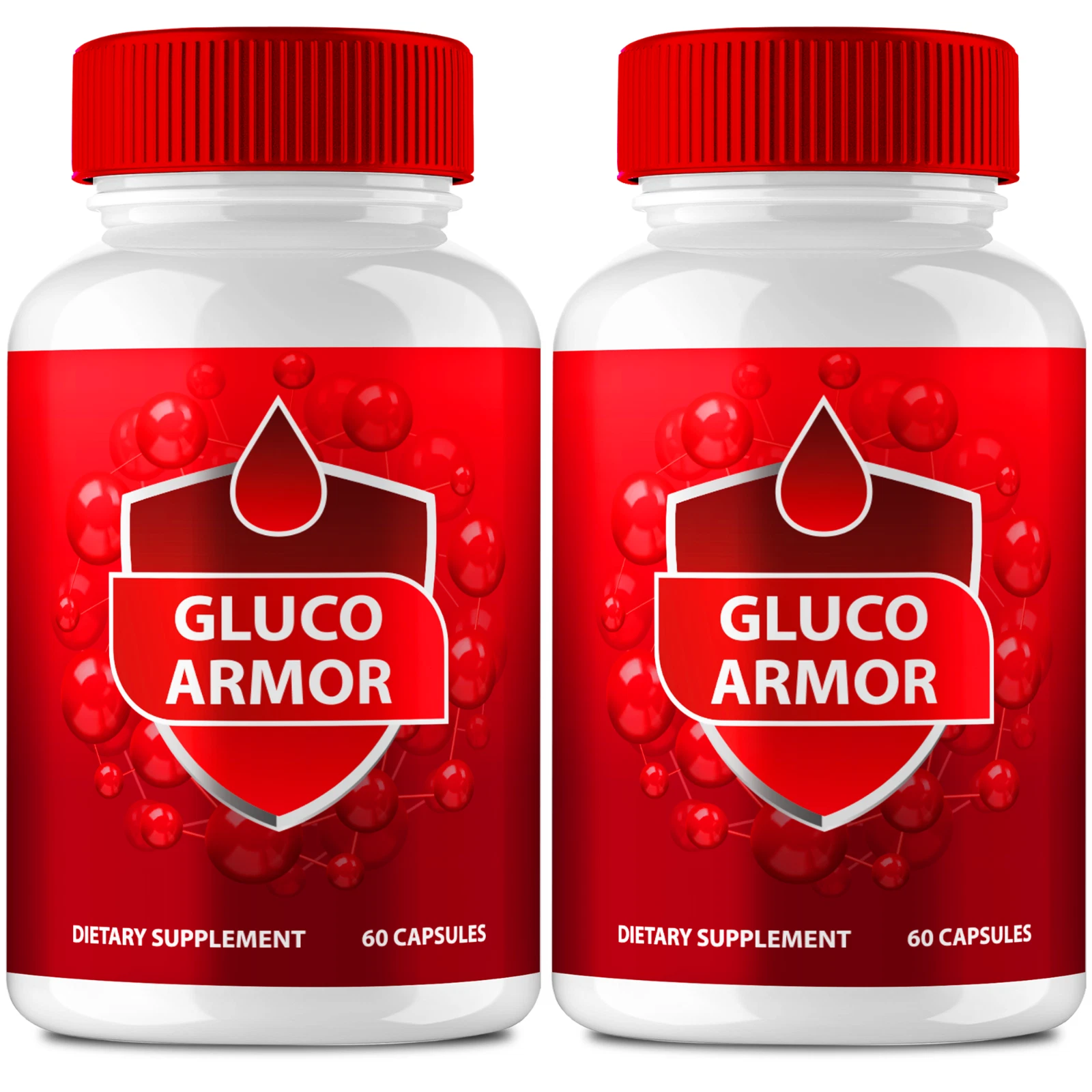 (2 Pack) Gluco Armor Blood Health Pills GlucoArmor Blood Sugar Support Capsules