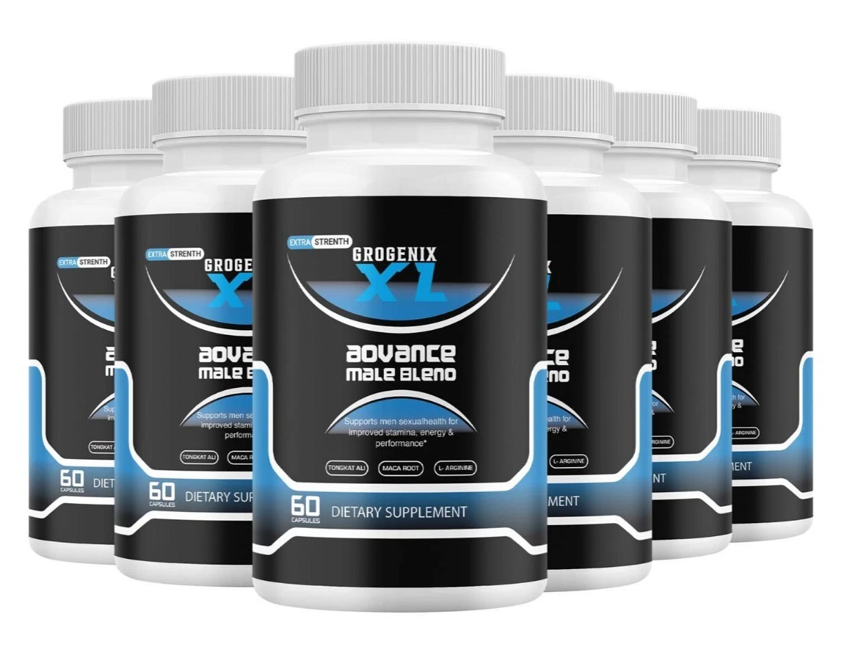 Grogenix XL - Male Virility - 6 Bottles - 360 Capsules