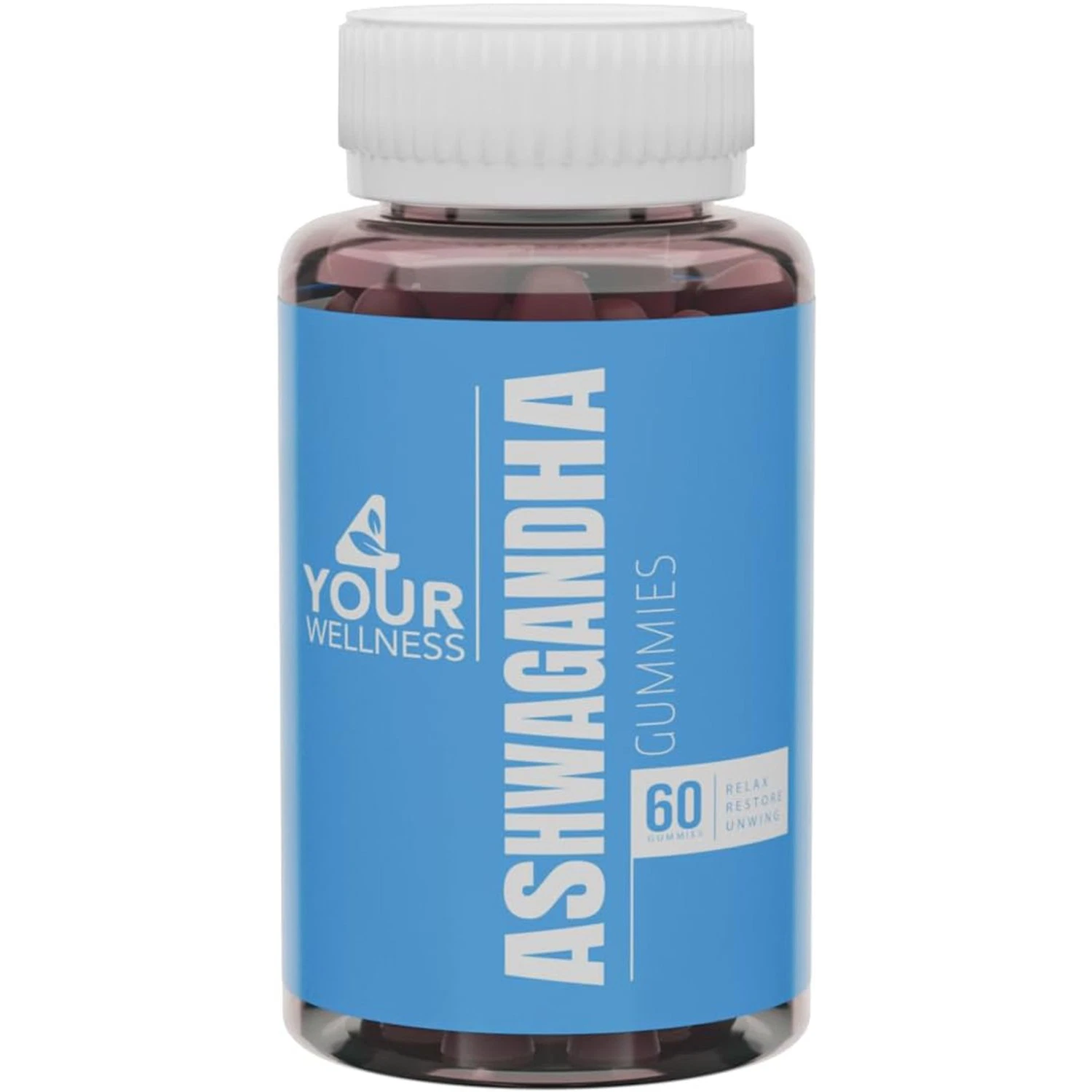 4 Your Wellness, Ashwagandha Mixed Berry, 60 Vegan Gummies