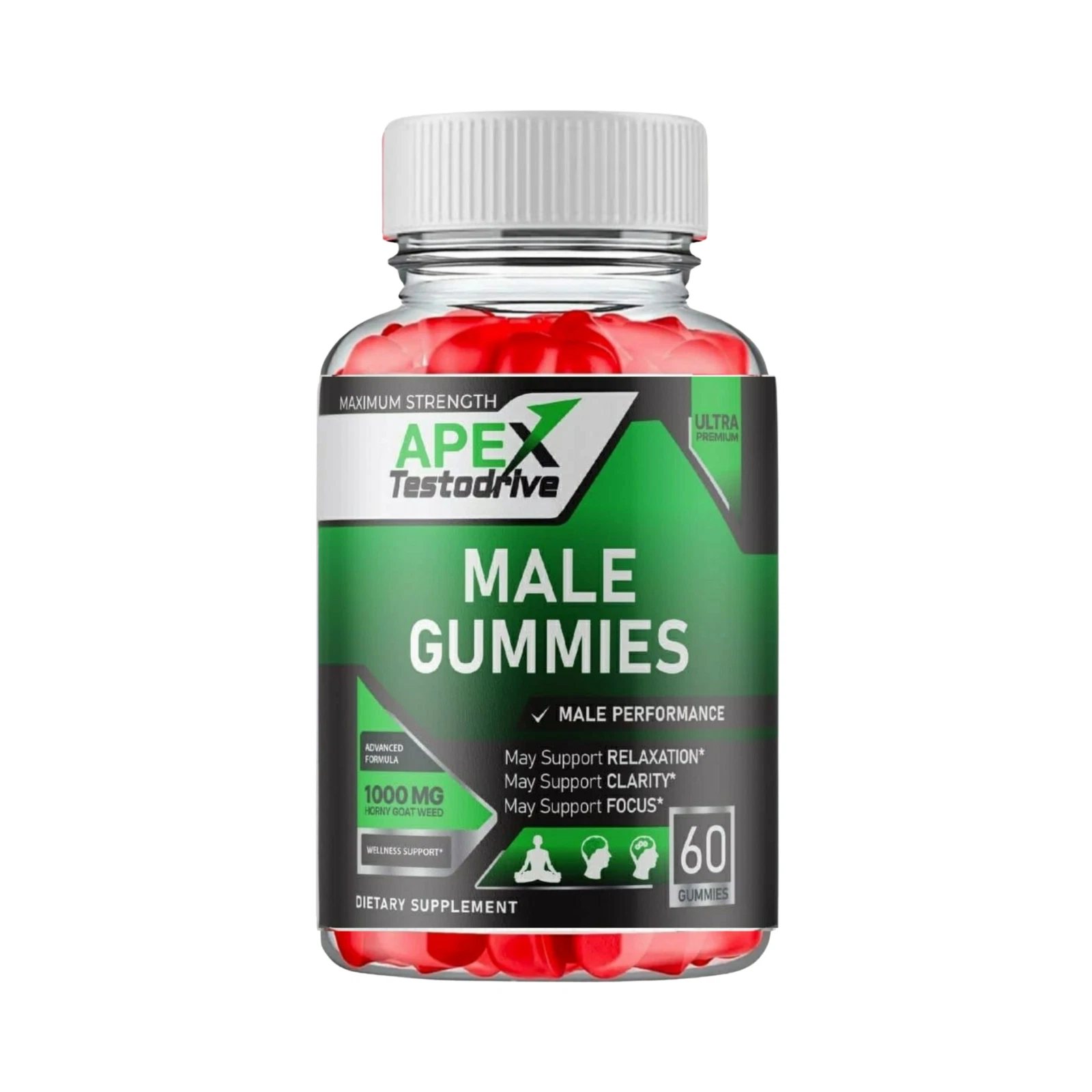 Apex Testodrive Male Gummies, Testo Drive Advanced Gummy - 60 Gummies