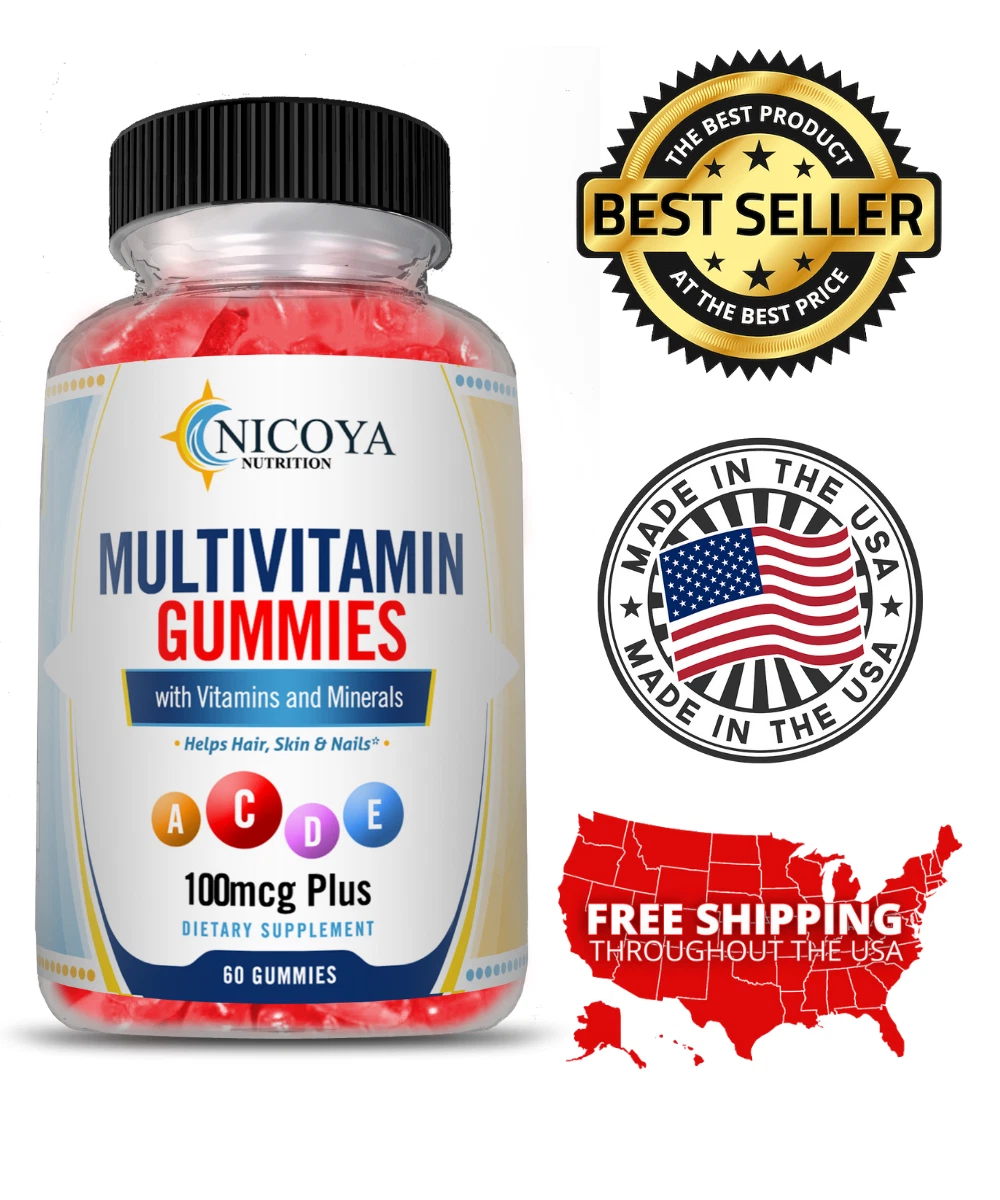Daily MultiVitamin Gummies 100mcg+ | Metabolism, Immune & Antioxidant Support