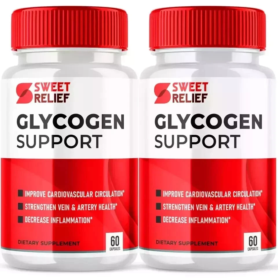 (3 Pack) Sweet Relief Glycogen Support Capsules, Sweet Relief (180 Capsules) .