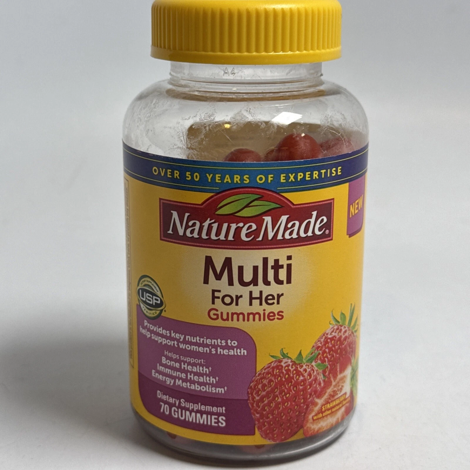 Nature Made Multi For Her Gummies Strawberry 70 Exp 01/2026 New Sealed