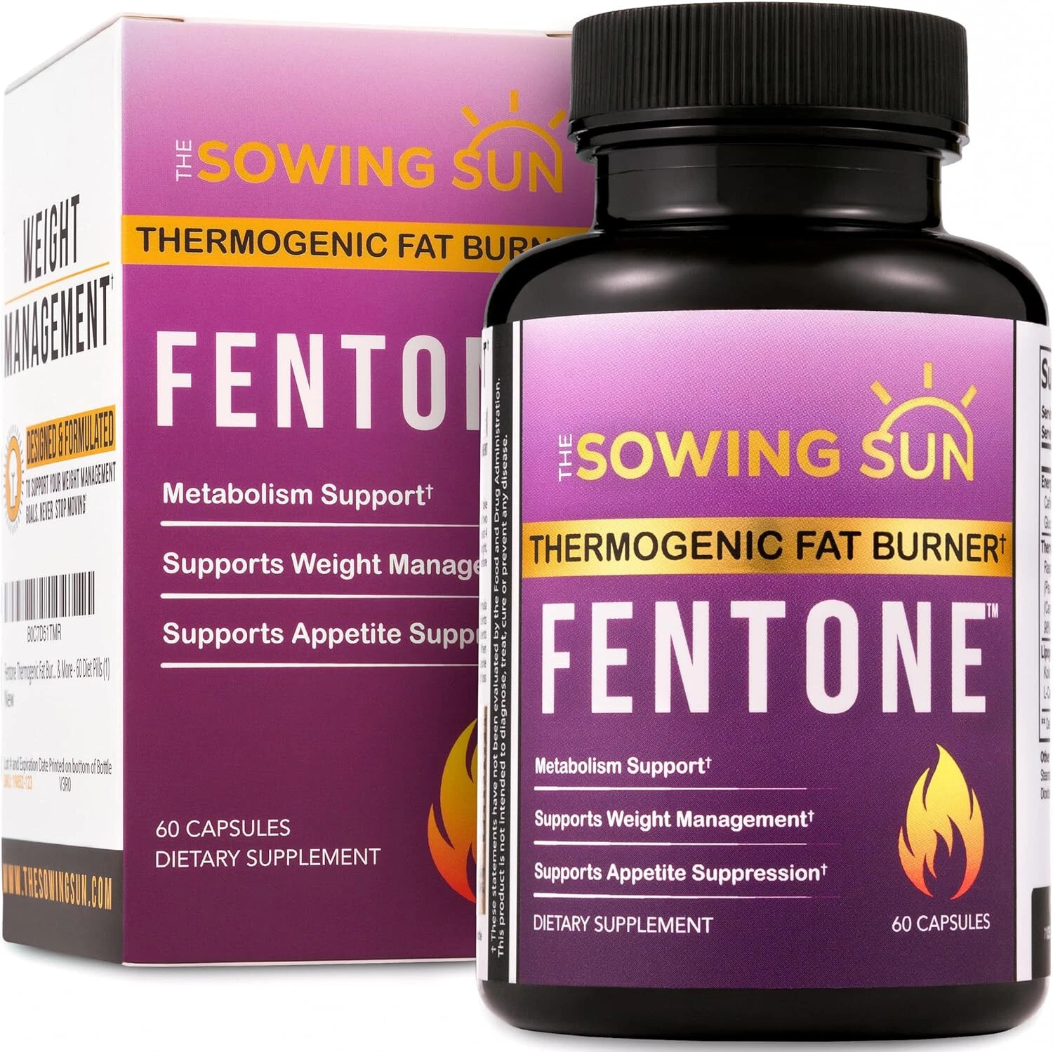 The Sowing Sun Fentone Thermogenic Fat Burner - 60 caps - 06/2027