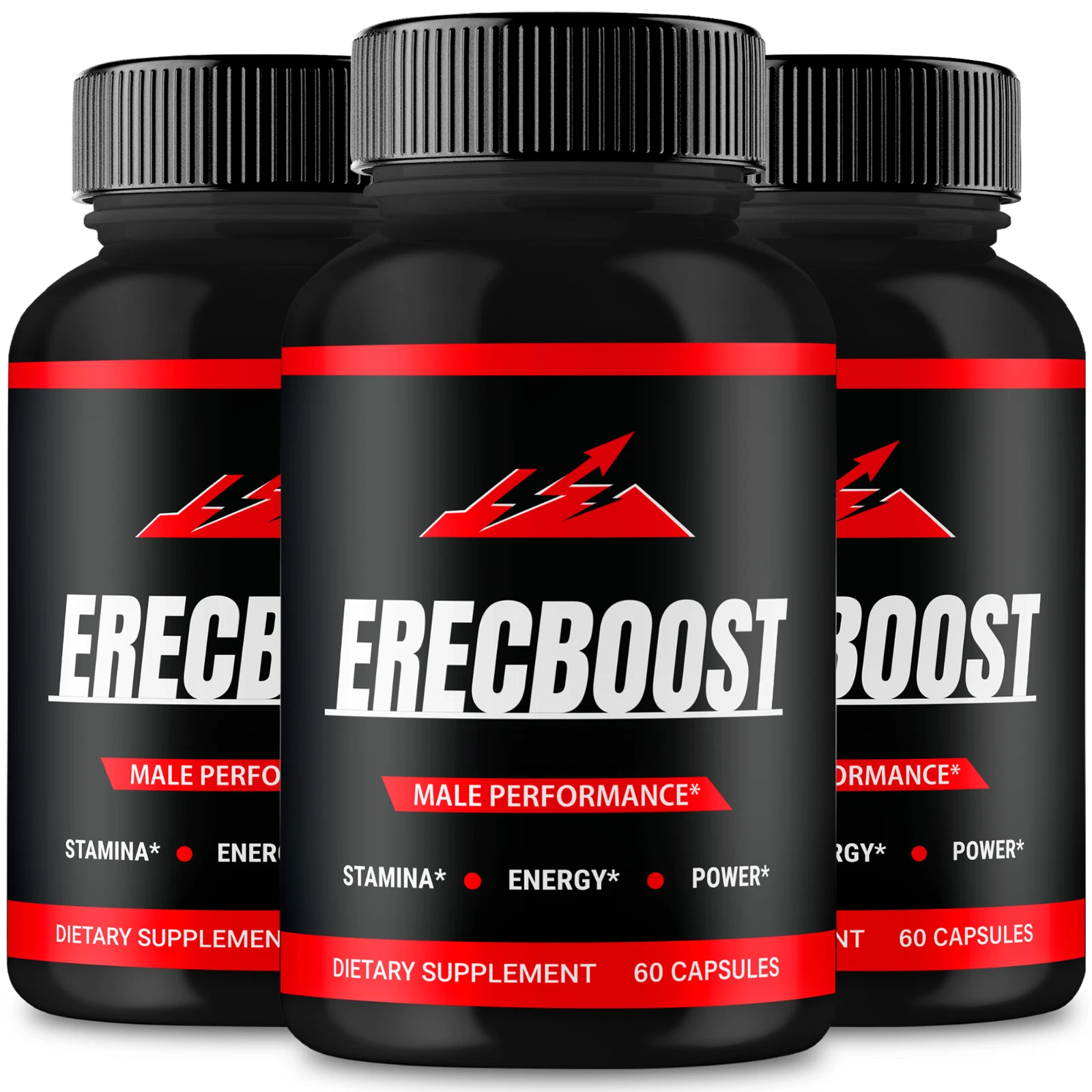(3 Pack) ErecBoost for Men, Erec Boost Advanced Formula Male Support Pills