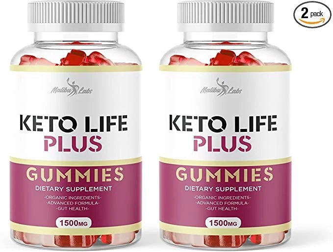 Keto Life Plus ACV Gummies for Weight Loss - 1500mg (2 Pack)